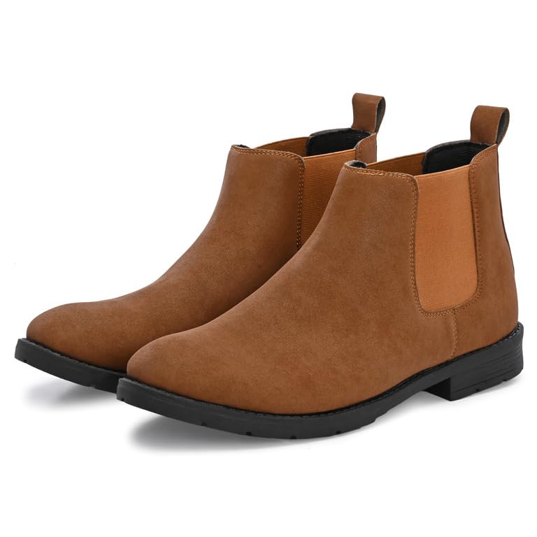Men’s Black Chelsea Boots – Premium Matte Finish Slip-On Casual & Formal Shoes-image-22