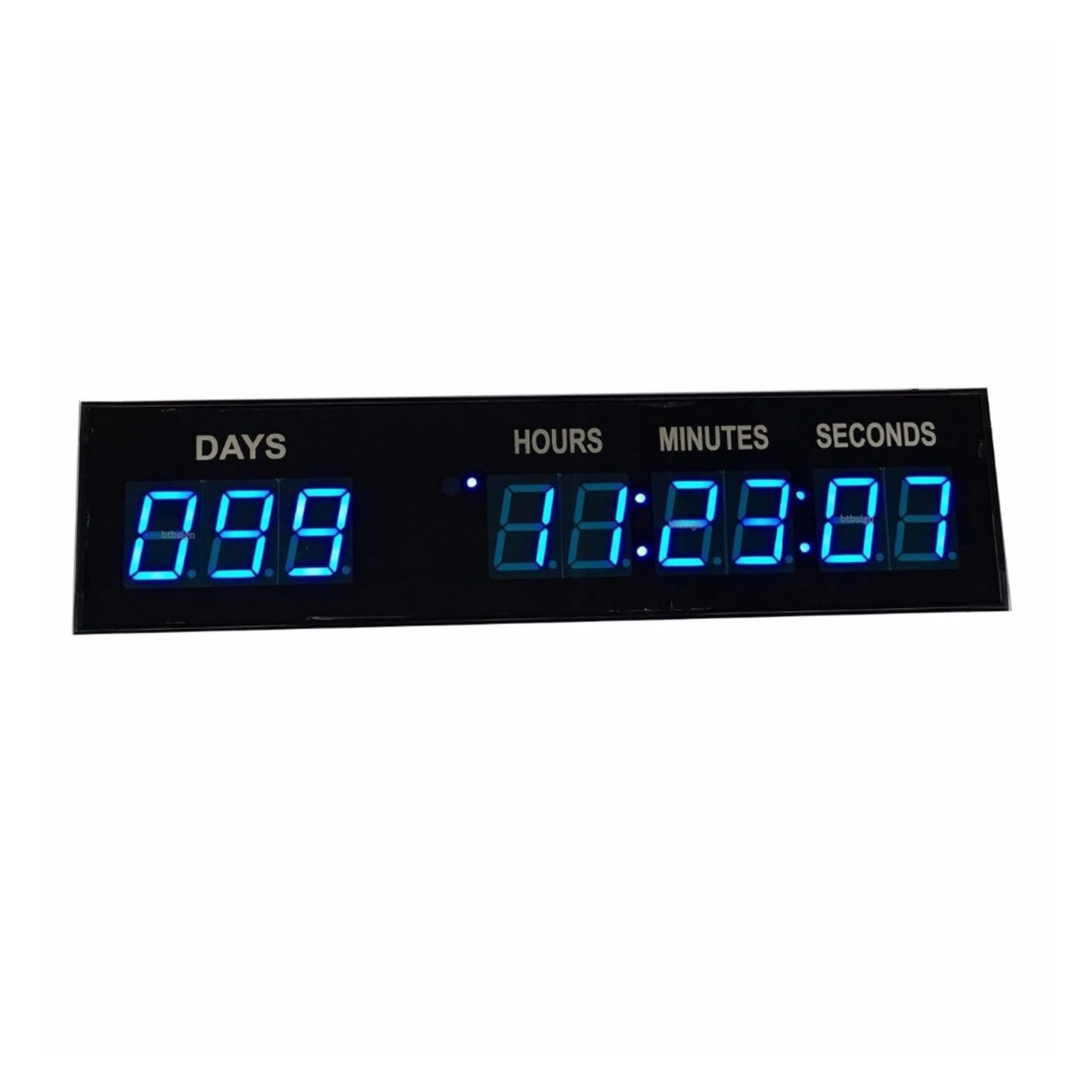 Timer palestra, LED blu evento conto alla rovescia timer orologio da parete for giorno lavorativo speciale con telecomando e pulsanti 1,8 pollici