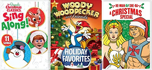 Special Chilly Kids Holiday Original Adventures He-Man & She -Ra Woody Woodpecker Friends Willy + Christmas Sing Along Rudolph Red-Nosed Reindeer / Frosty Snowman / Santa Clause Classics Cartoon Pack