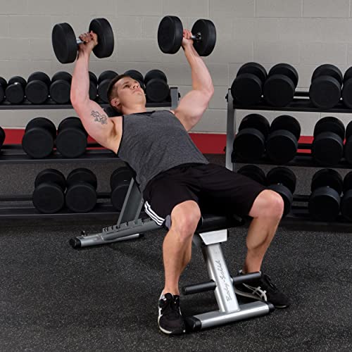 Body-Solid Cast Iron Solid Hexagon Dumbbells Single, Hand Weights For Men And Women Sold Separately, Weights Dumbbell For Strength Training, Body Building Home Gym Training Gear, 5Lb #TOP4