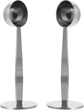 2 Pcs Stainless Steel Coffee Tamper Double Headed Spoon