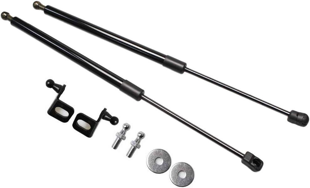 TSUBASA Lift Supports Struts for Chevrolet Volt 2016-2019 Front Bonnet Hood Modify Carbon Fiber Gas Charged Shock Dampers Spring Bar (2 PCS) (Normal Black)