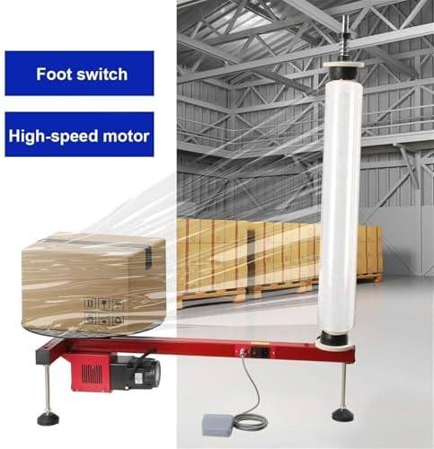 Efficient Electric Pallet Wrapping Machine for Secure Load Packing, Heavy-Duty Stretch Film Wrapper for Warehouse & Shipping, Boost Productivity & Protect Cargo