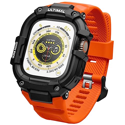 ULTIMAL Case with Band Compatible with Apple Watch Straps Ultra 3/ Ultra 2/ Ultra 49mm
