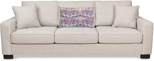 Miniatura 3 de EKOBLA Funda de almohada con diseño de escamas de sirena en acuarela, peces de sirena, diseño fresco, decoración moderna, funda de almohada lumbar