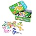 EKKONG Madera Educativos Juguetes Bebes,Rompecabezas de Animales de Madera (6 Pack)，Adecuado para...