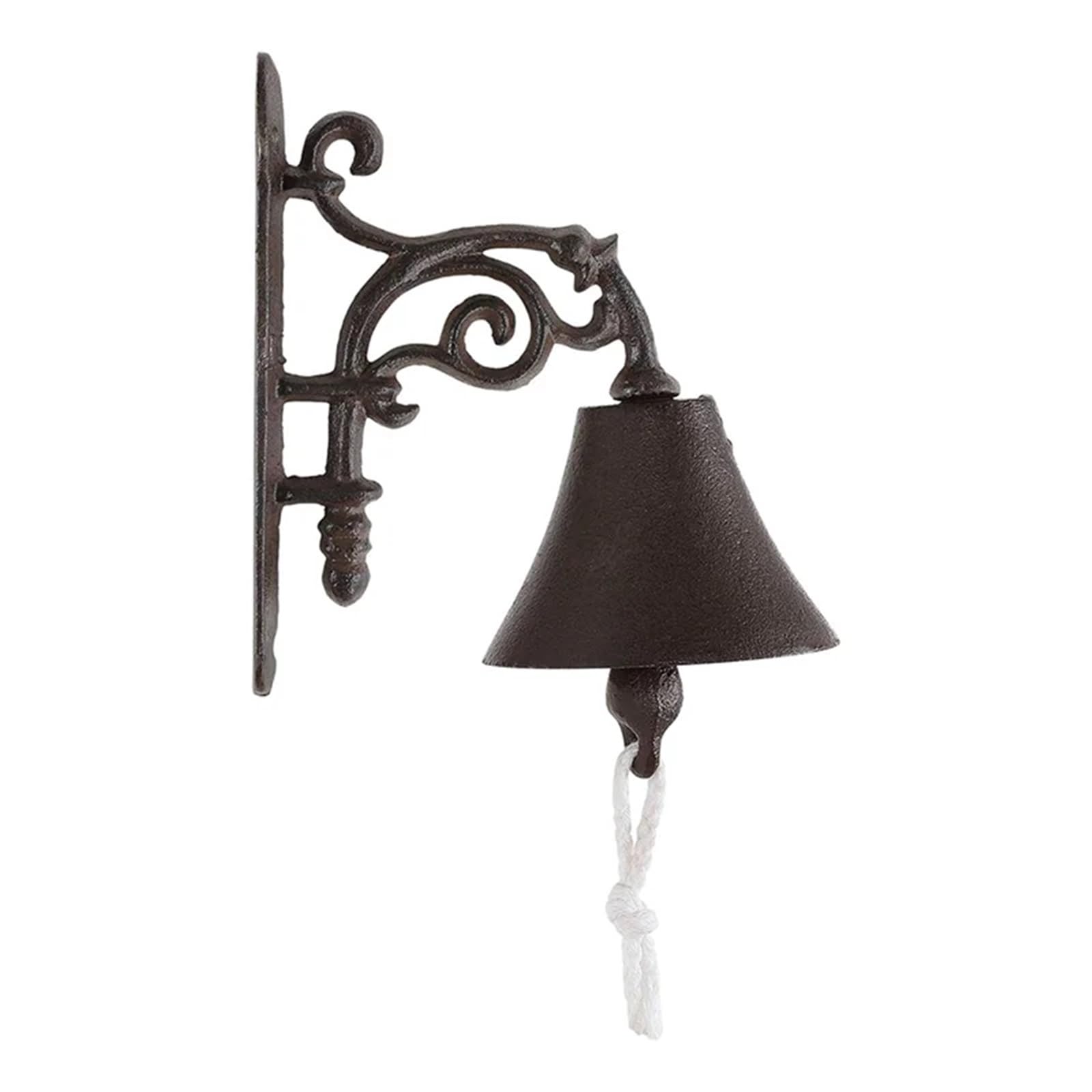 Cast Iron Wall Mounted Outdoor Dinner Bell for Home, Door, Bar