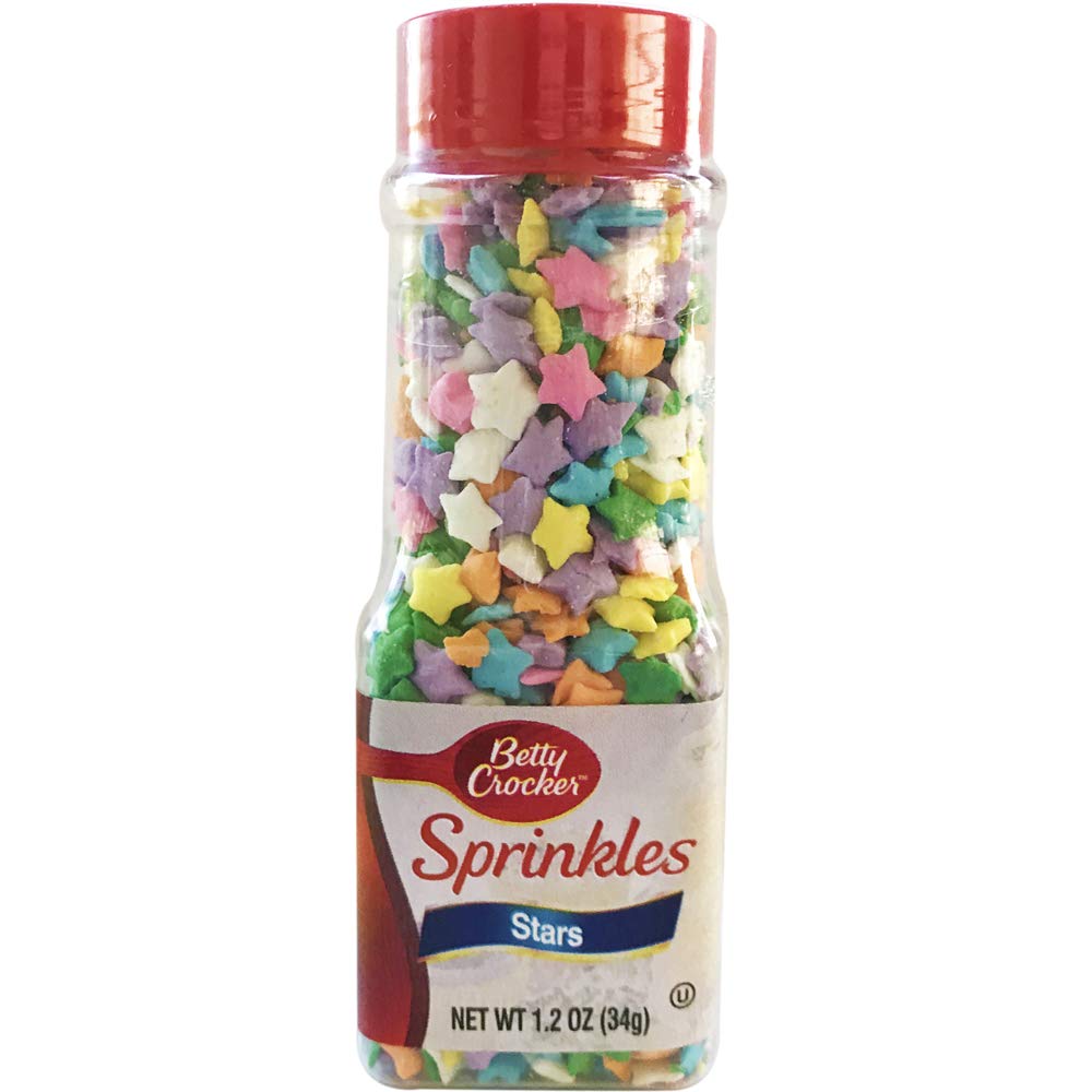 Amazon.com: Betty Crocker Decorations Stars, 1.2500-ounces (Pack of6) :  Grocery & Gourmet Food