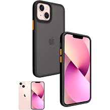 Sizkawil Active Hybrid Case Cover for iPhone 13 mini US Military MIL Standard with Strap Smartphone Case Black