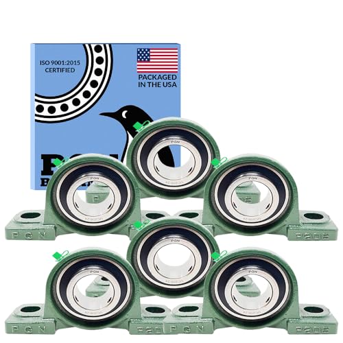 PGN UCP208-24 (6 Pack) Pillow Block Bearing - 1 1/2" Bore Self-Aligning