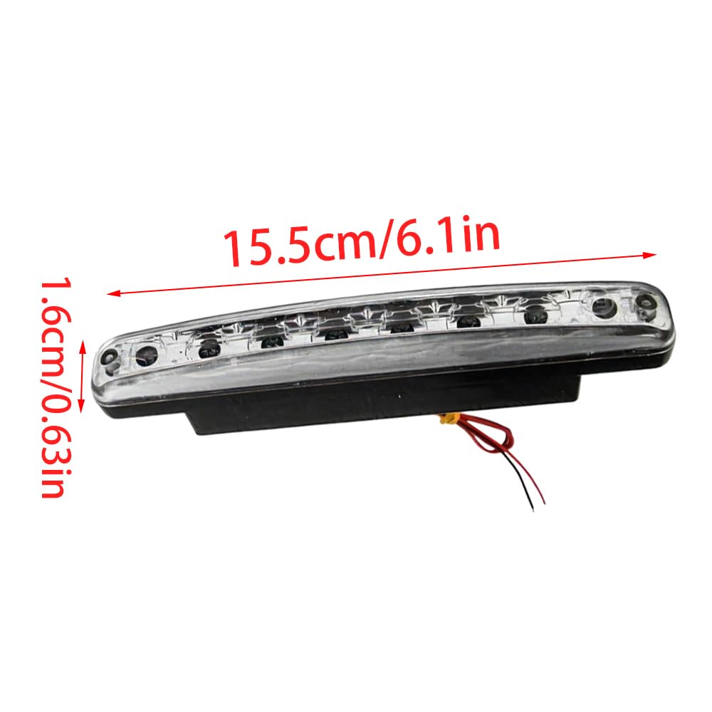 2 super jasne światła do jazdy dziennej, 8 diod LED, białe