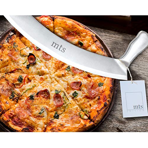 Foto von MTS Wiegemesser Pizzaschneider Mezzaluna Cutter 30.5cm/12