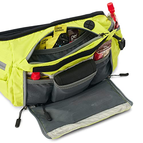 Image of USWE Zulo Hydration Hip Pack - with Organizer and Side Pockets, Bounce Free Hip Belt (6L, Yellow)