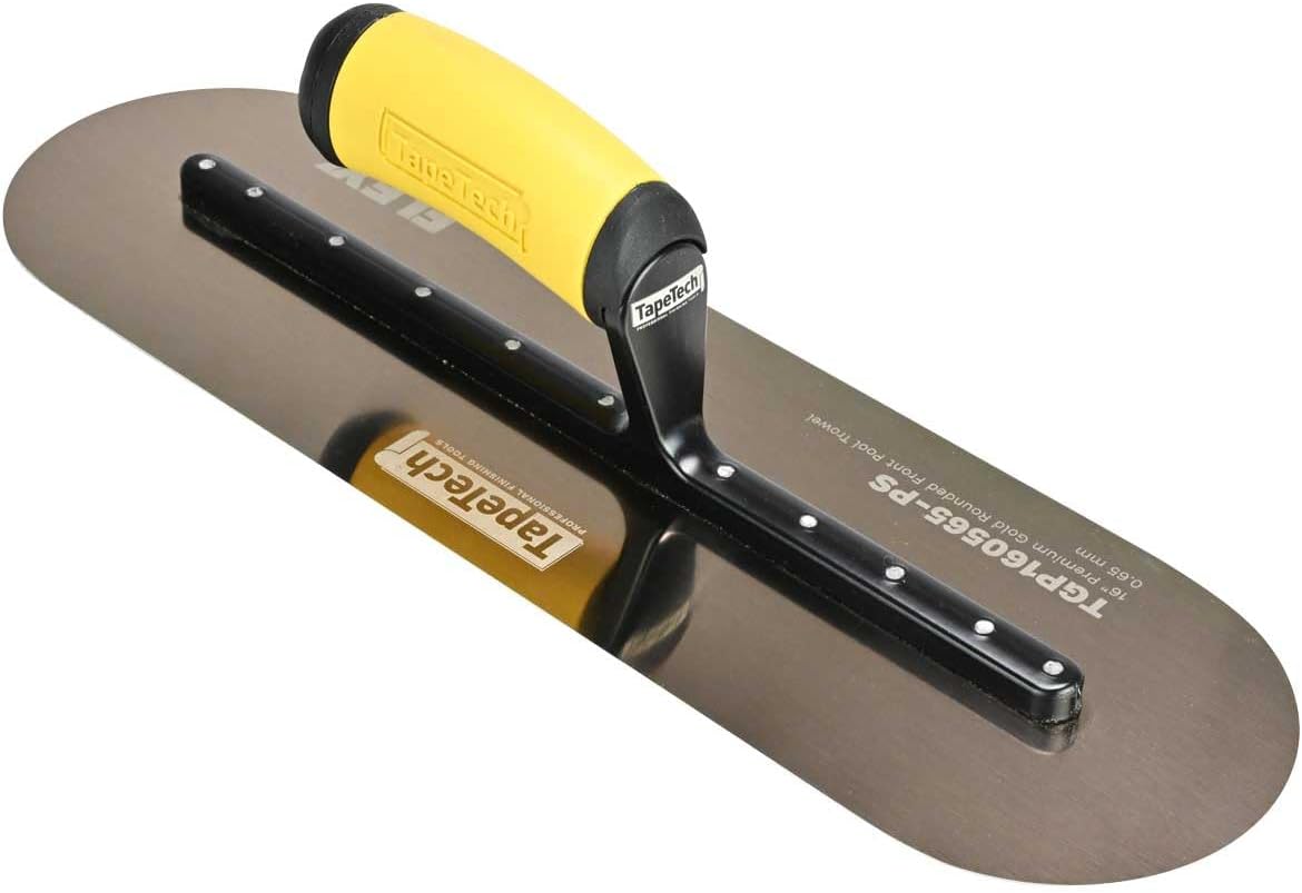 TapeTech 16" x 4.7" Gold Stainless Steel Pool Trowel
