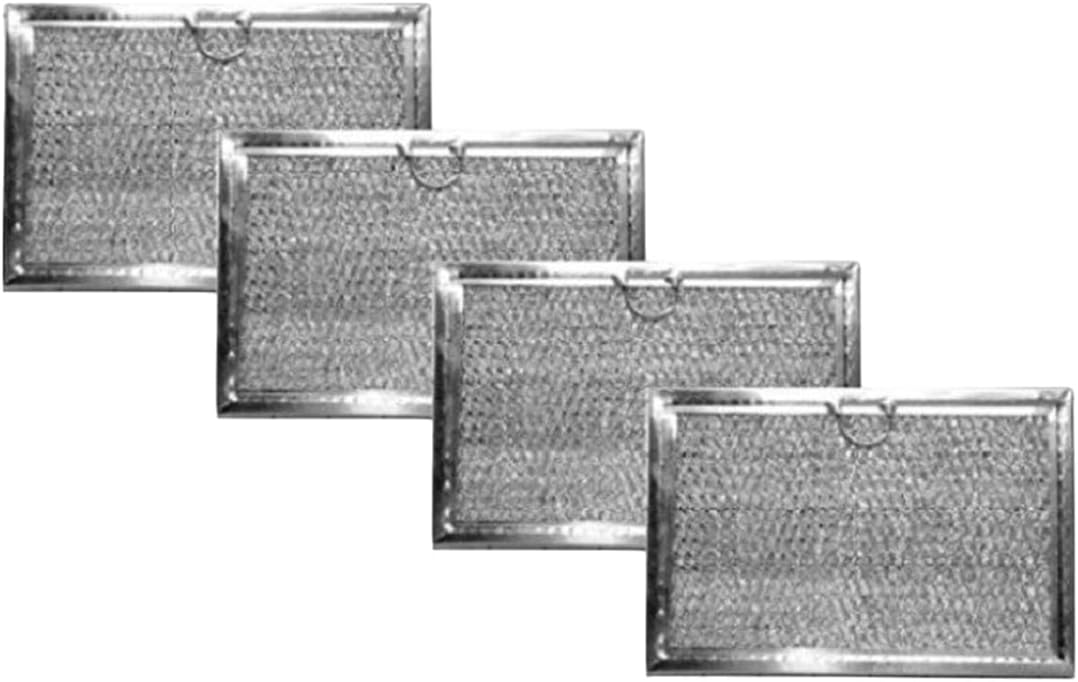 Compatible with Replacement for Frigidaire OEM AP4322869 Microwave Aluminum Grease Filters (4 Pack) High for Reliable Component, Precision, Stable Performance
