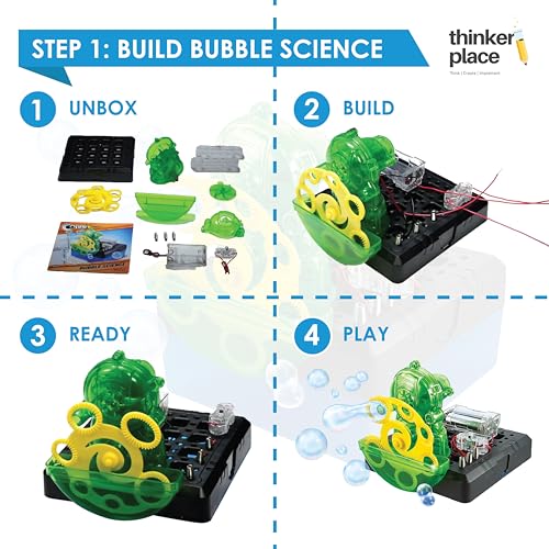 Image of Bubble Science DIY Kit | Build, Learn & Play | STEM Toy for Kids Age 8+ | Surface Tension Learning Kit with AR Experience | Fun Educational Game