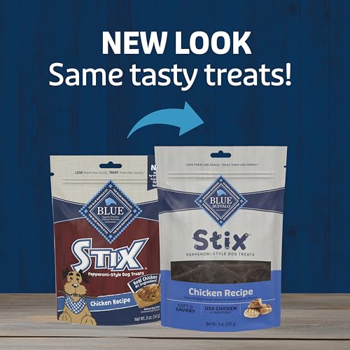 Blue Buffalo Stix Chicken Pepperoni-Style Dog Treats, 6 oz - image 4