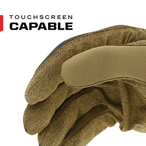 Image of Mechanix Wear: FastFit Work Glove with Elastic Cuff for Secure Fit, Performance Gloves for Multi-Purpose Use, Touchscreen Capable Safety Gloves for Men (Brown, Medium)