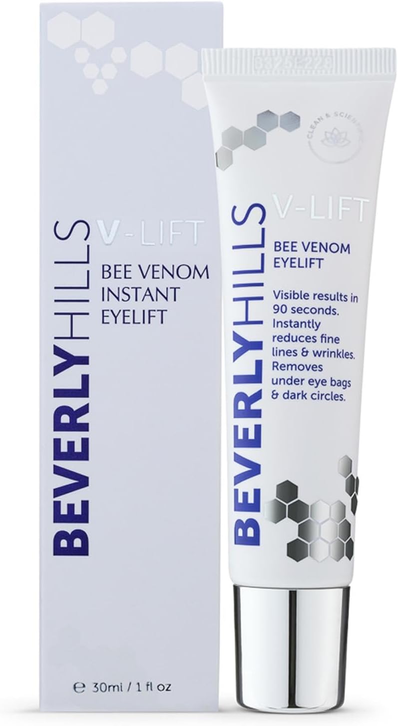V-Lift Bee Venom Eye Serum 30ml Tube | Clinically Proven Anti-Ageing Formula | Under Eye Bags, Dark Circles, Puffiness & Wrinkles | Results in 90 Seconds | 120 Day Supply