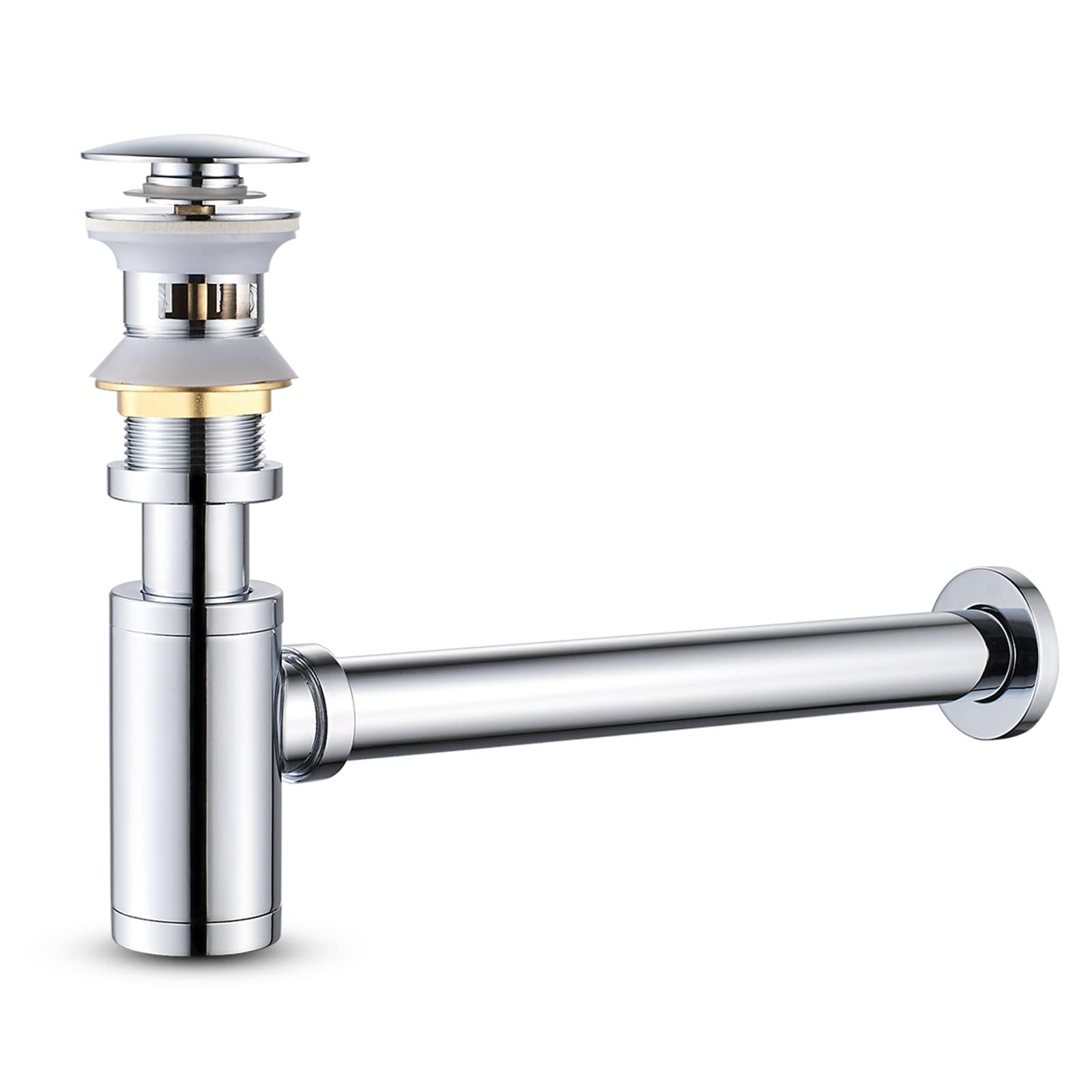Brass Bottle Trap Set including Overflow Plug Drain