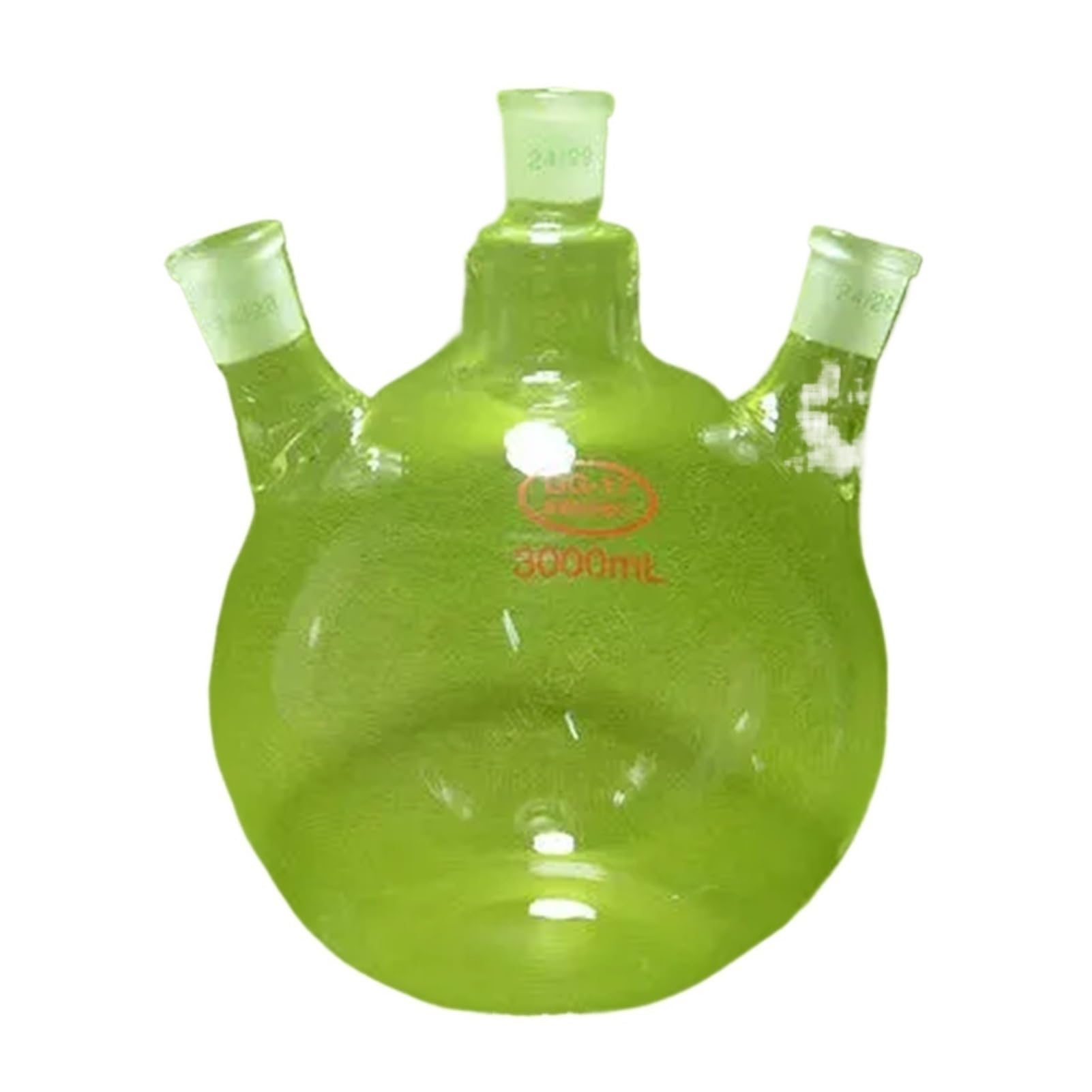 Matraz de fondo, matraz de vidrio, 3L, 3000ML, 24/29,3 cuellos, cristalería de laboratorio, matraz de laboratorio