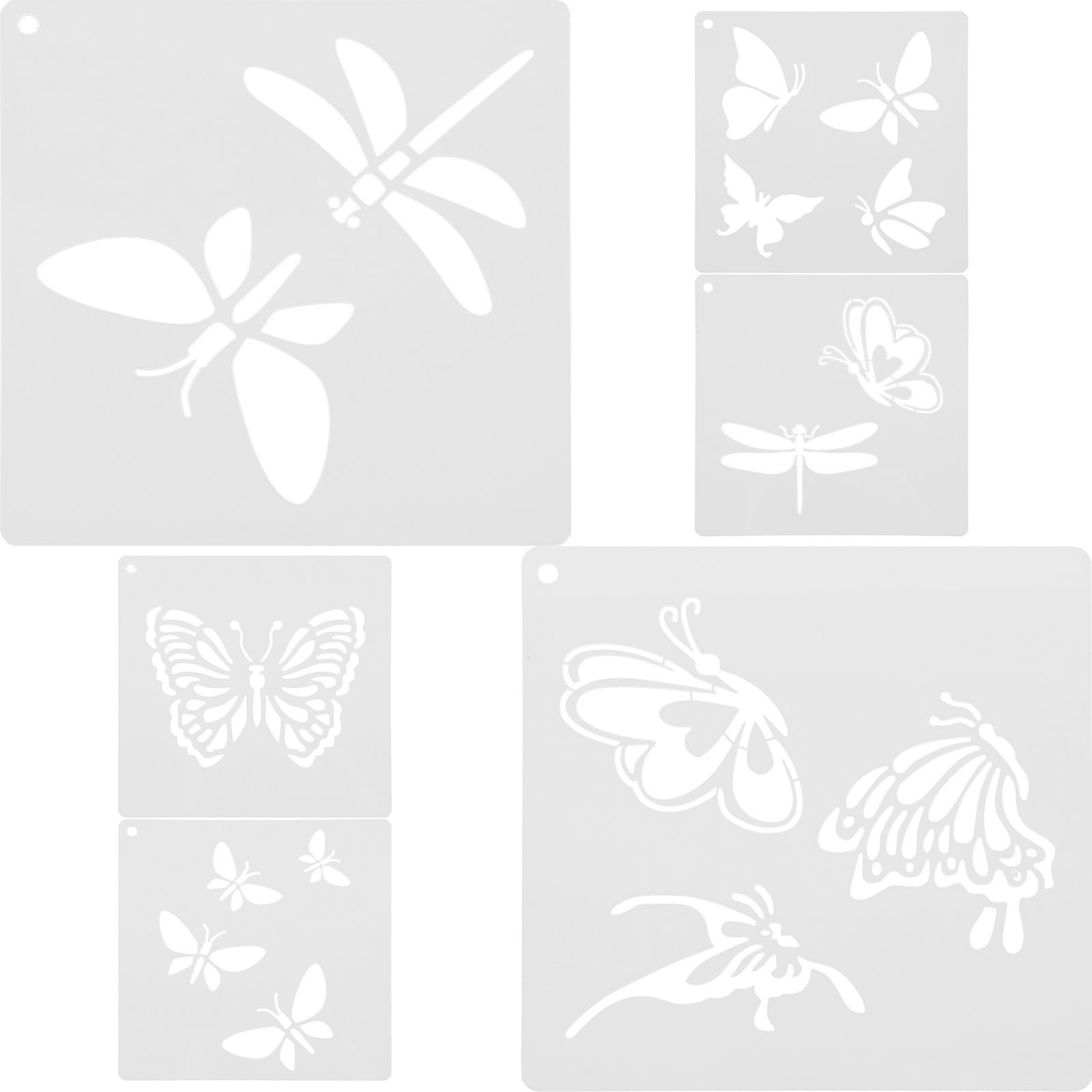 Moldes huecos para dibujo DIY de alta resistencia y plantillas para pintar reutilizables