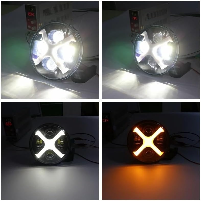 ヘッドライトバイクマスク 7インチ バイクに適合するヘッドライト LED キングに適合するツーリングに適合するウルトラに適合するクラ