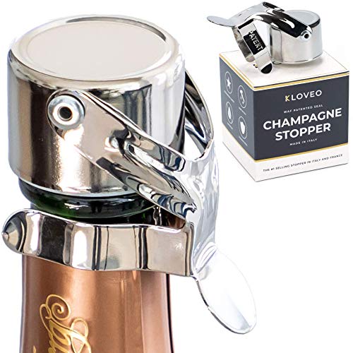 Comparison: Best Trudeau Sparkling Wine Stopper 4 KLOVEO Champagne Stoppers - Patented Seal - Made in Italy - Professional Grade WAF Champagne Bottle Stopper - Prosecco, Cava, and Sparkling Wine Bottle Stopper