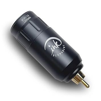 Ink Permanent Tattoo Machine Battery Pack Wireless Power Supply Coreless for RCA Rotary Tattoo Pen Machine Black Black