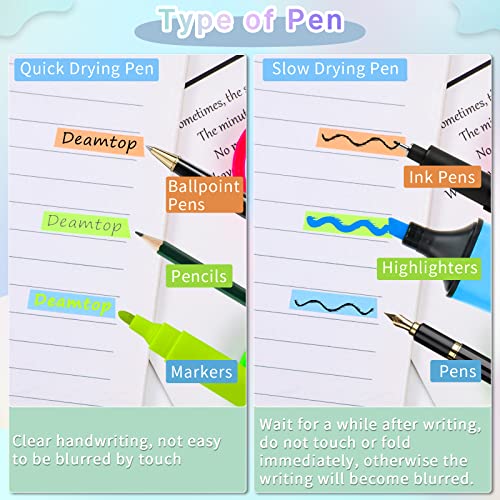 Dreamtop Highlighter Tape, Transparent Highlighter Strips Long Page Markers Tabs, Colorful Sticky Index Tabs Page Markers Sticky Book Tabs For Annotating Books #TOP3