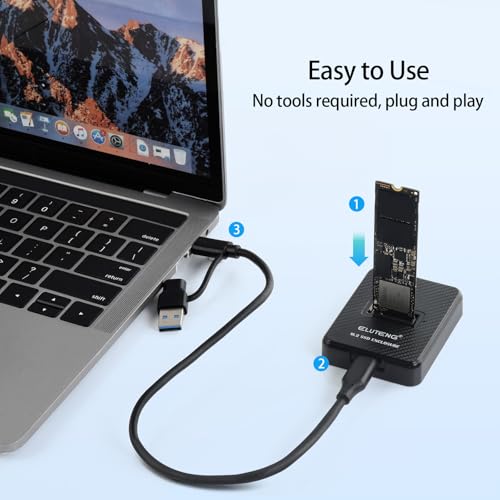 ELUTENG M.2 NVMe SSD Docking Station USB-C & USB-A miniatura 6