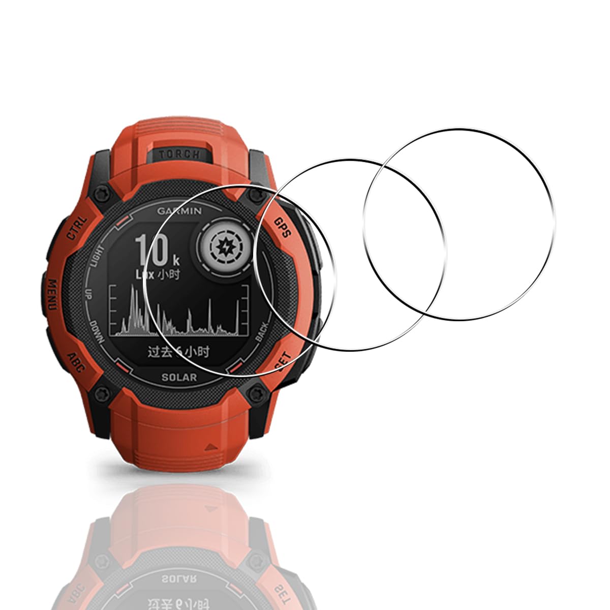 Amazon.co.jp: 用 Garmin Instinct 2X ガラスフィルム 3枚 GARMIN