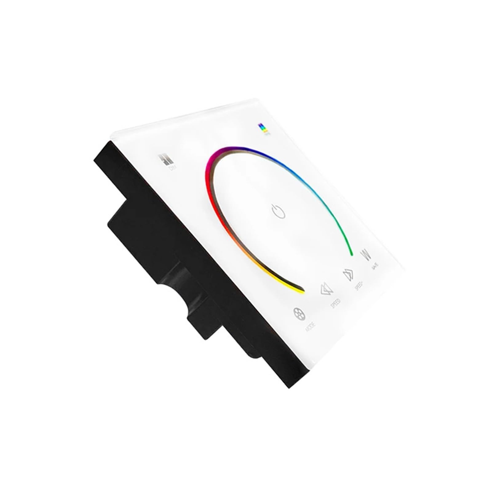 Contrôleur RGBW tactile mural panneau 86 en verre trempé pour bande LED 12V-24V