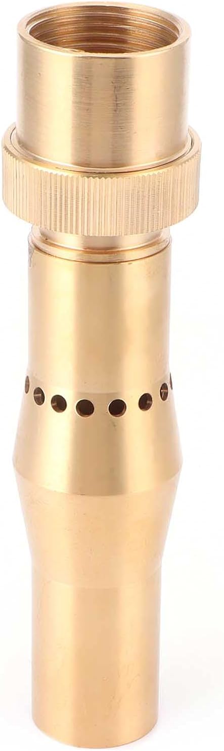 Brass Fountain Nozzle for Garden Pond | Female Thread Multihole Bubbling Sprinkler | Oxygen Enrichment Water Feature/Small to Medium Pools | Sturdy & Tarnish - Proof (1 inch 32mm Inner Teeth)