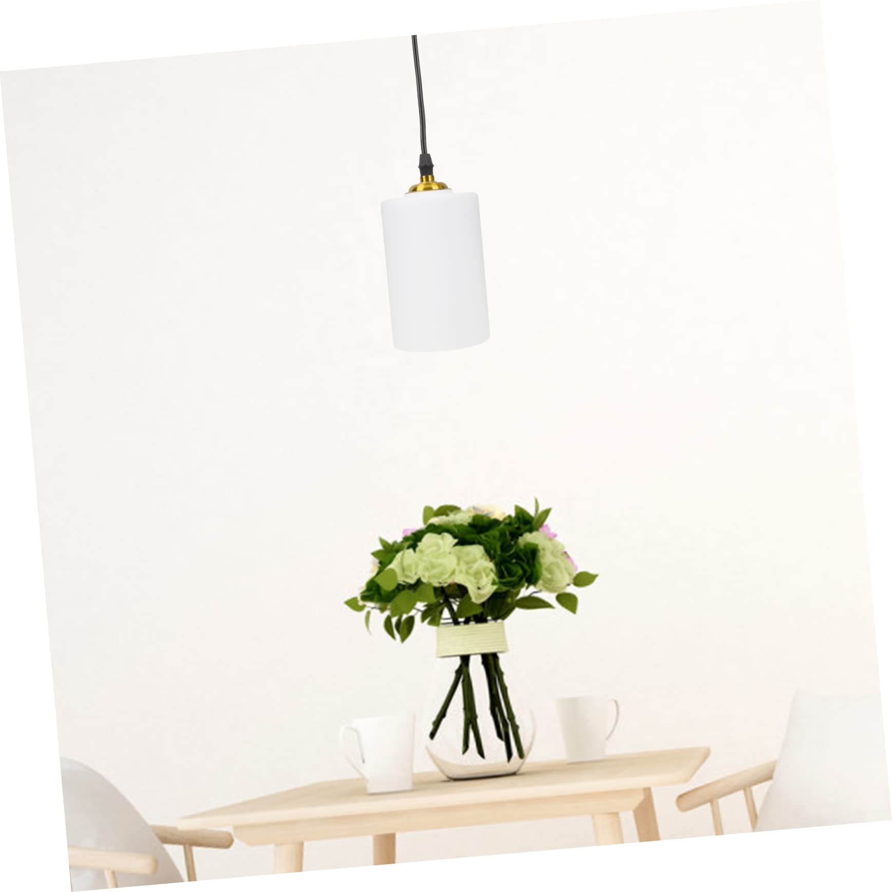Operitacx Paralume Cilindrico in Vetro Satinato 3 Pezzi Copertura Decorativa Per Lampada Sospensione E Abatjour Diffusore Luce Soffitto 5.91X11.81X3.94In Sostituzione Facile Per Lampadari Interni