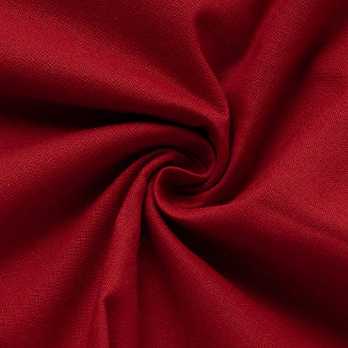 KIYOHARA シーチング 生地 約89cm×1mカット Col.521 レッド系 #6200C-1