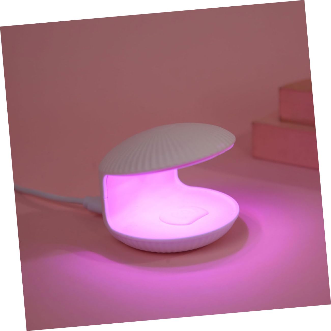 Healeved 4piezas Lampara De Uñas Usb Para Secado De Esmalte Luz Led Manicura Rápida Para Uso Salón y Casa Duradera y Portátil Incluye Cable Usb