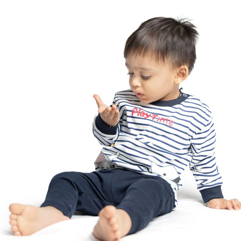 Image of Real Basics Cotton Clothing Sets for Baby Boys & girls - Unisex Clothing sets Full Sleeve T-shirt & Pant