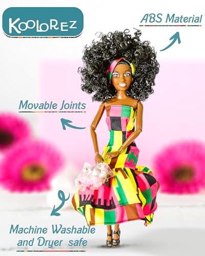 Maribel muñeca negra de 12.5 pulgadas con articulaciones móviles miniatura 4