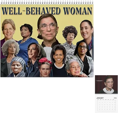 2026 Well-Behaved Woman tF~jXgEH[J_[, 27.9cm x 21.6cm, ̃Gp[ge[}, }X[vi[, CXs[ViMtg