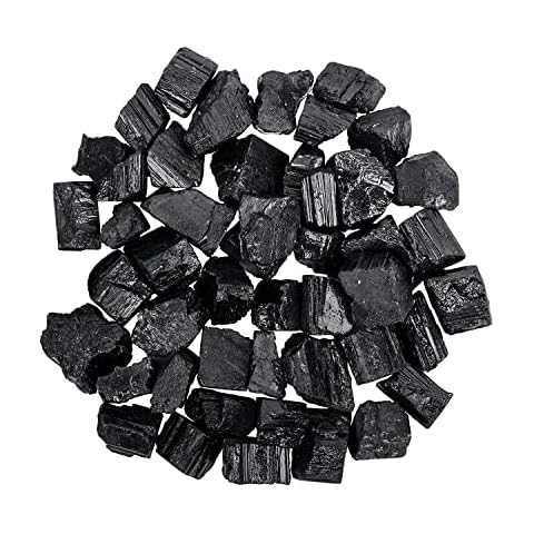 Black Tourmaline Crystal - Healing Crystals - Decorative Crystals - Crystals Raw - Manifestation Crystal - Crystals and Gemstones Healing - Chakra Crystals - Positivity Gifts - Crystal Decoration Cover