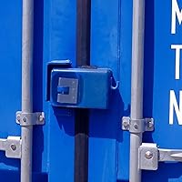 Vista 8 de D-Shaped Heavy Duty stainless steel padlock with key,high security shipping container padlocks,bolt cutter proof lock,10mm Thick large padlock for