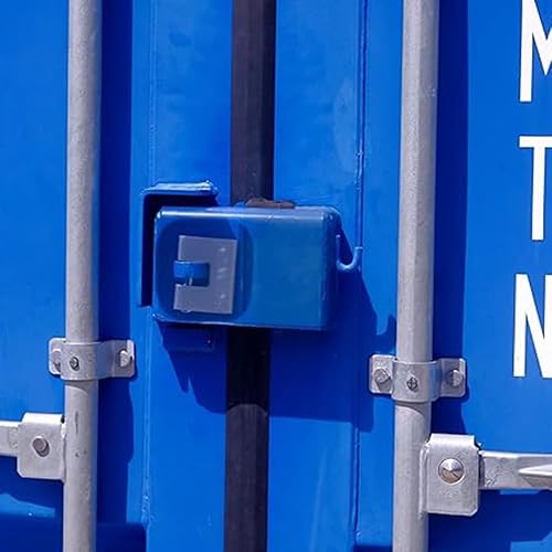 Miniatura 8 de Candado de acero inoxidable resistente en forma de D con llave, candados de contenedores de envío de alta seguridad, cerradura a prueba de cortador