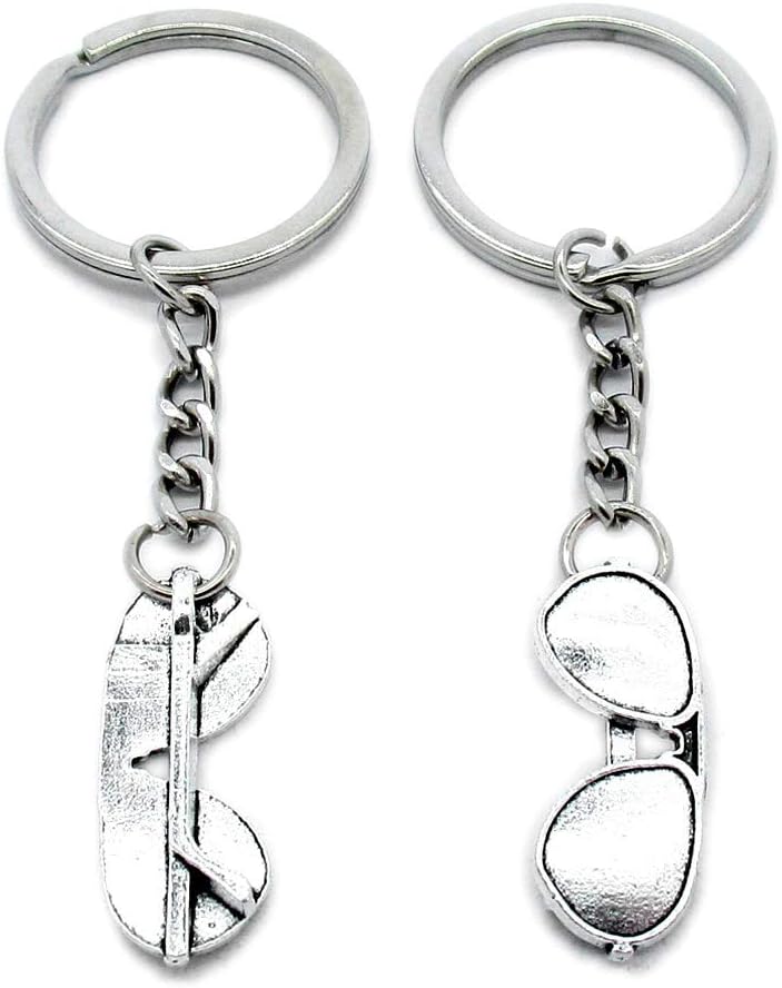 100 Pieces Keyring Keychain Wholesale Suppliers Jewelry Clasps U7HE6E Sunglasses