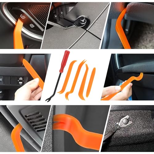 Image of 1430Pcs Car Retainer Clips & Plastic Fasteners Kit - 47 Sizes Colorful Auto Push Pin Rivets & Metal Screws with 5 Removal Tools, Cable Ties. 3-Layer Storage Box for GM Ford Honda (1430Pcs)