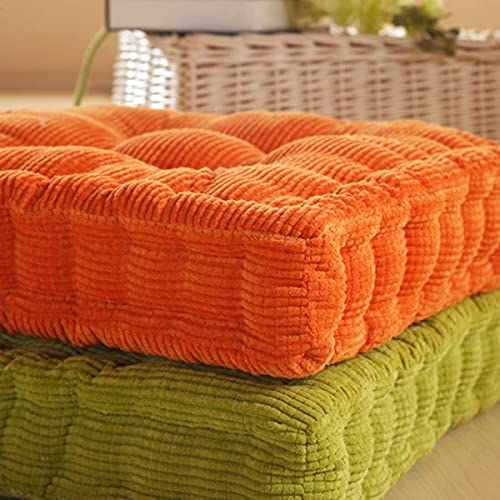 Square Floor Pillow Thick Cushion Meditation Pillows For Adults & Kids Bedroom Balcony Car Office Patio Sofa Reading Nooks Large Outdoor Indoor Tatami Chair Seat Cushion 18"×18" Navy #TOP4