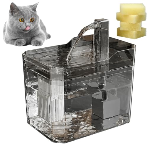 Fuente de agua para gatos automática en tamaño compacto ideal para el salón o la cocina 2