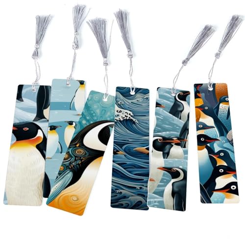 Marque-page pingouin mignon pour livre de poche accessoire lecture enfant et adulte