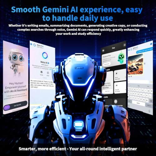 Image of 2026 Android 16 Tablet with Keyboard, Gemini AI, 10 inch Tablet with 26GB+256GB+2TB Expand, Electronic AI Tablet with 8-Core, 5G WiFi, 8000mAh, GPS, 2in 1 Tablet PC with Case, Mouse, Stylus (Black)