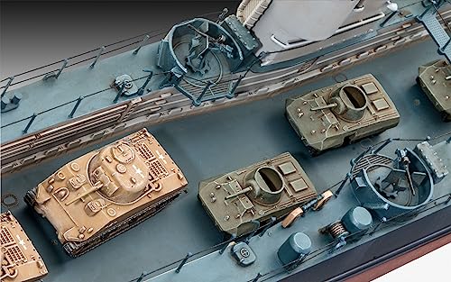 Revell Rv05169 05169 Us Navy Landing Ship Medium (Bofors 40Mm) Plastic Model Kit 1:144 Scale, Unpainted #TOP4